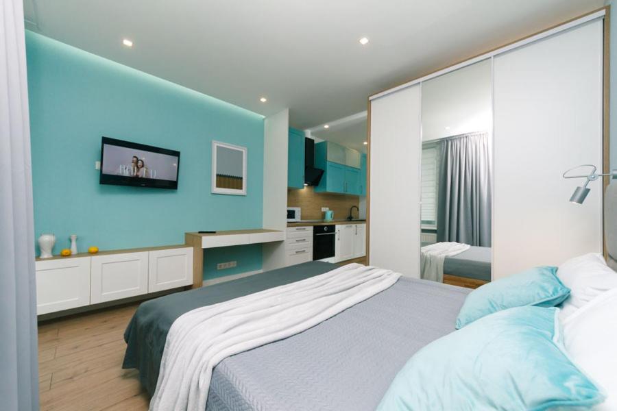Happy Apartment, Warmth, Comfort, Turquoise Kiew Exterior foto