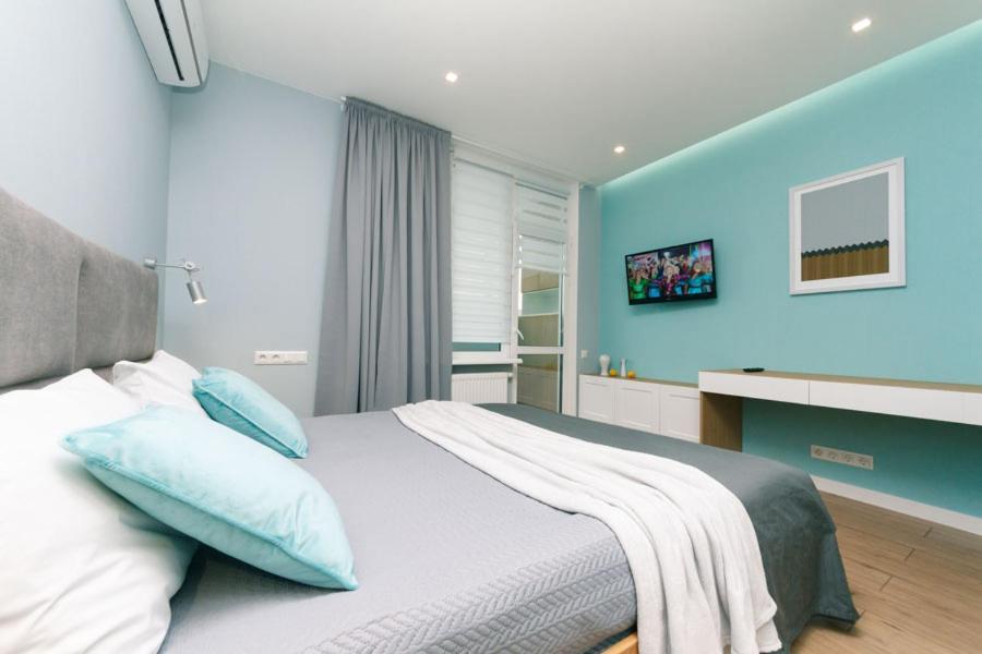 Happy Apartment, Warmth, Comfort, Turquoise Kiew Exterior foto